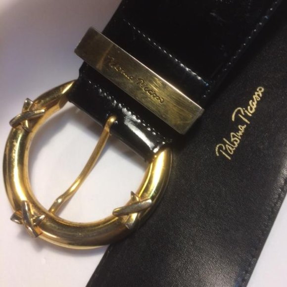Paloma Picasso Wide Patent Leather Belt - Italy main image 13